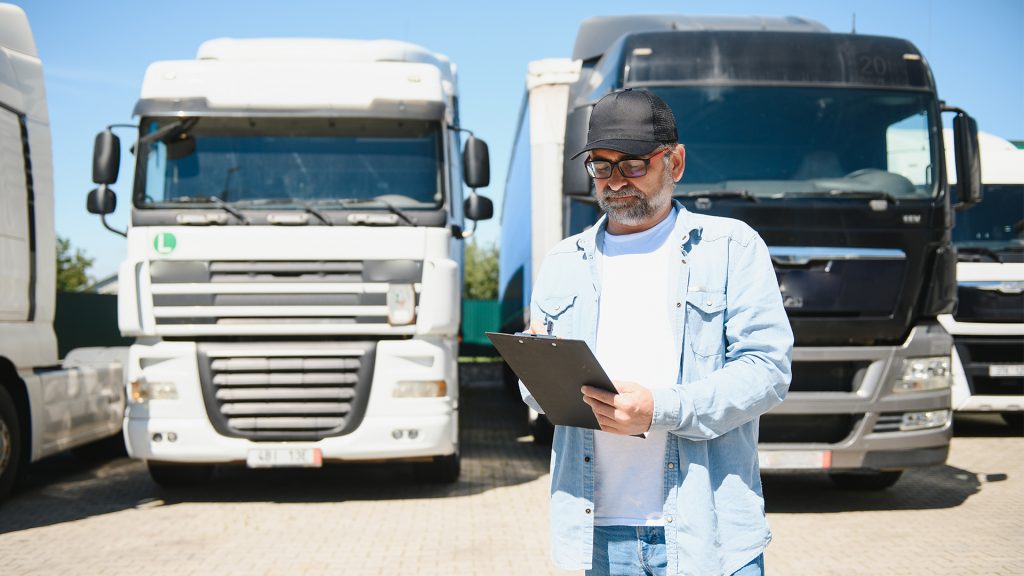 Localizzazione mezzi: Fleet manager occupato nella gestione dei mezzi tramite localizzazione satellitare